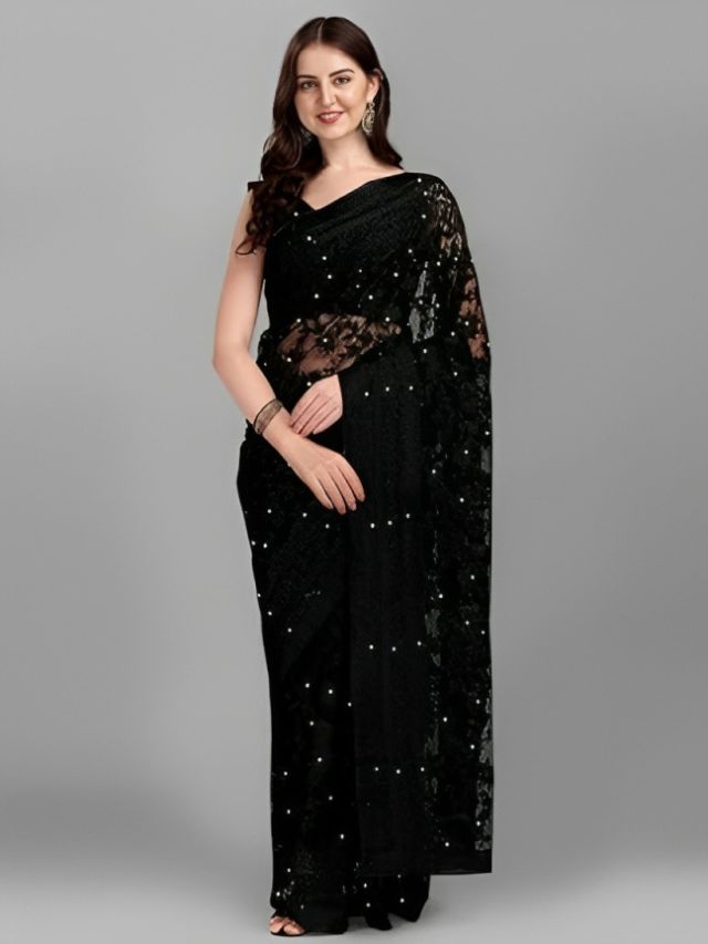 Attractive Party Wear Net Saree